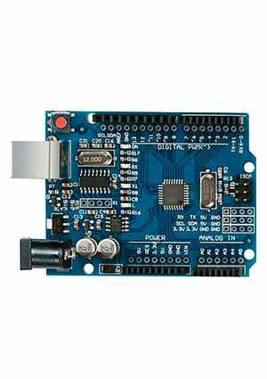 Uno R3 [Atmega 328P-AU+CH340G], Arduino плата на базе микроконтроллера Atmega328 32КБ Flash, 2КБ SRA