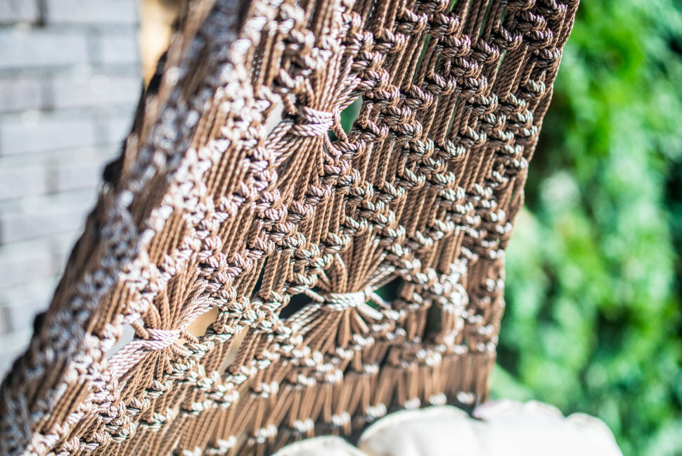 CARTAGENA подвесные качели без каркаса, Светло-коричневый - фотография № 2