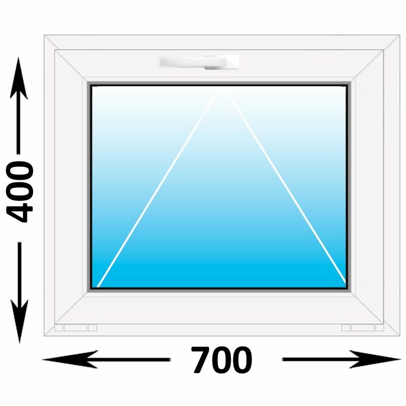 Пластиковое окно Melke фрамуга 700x400 (ширина Х высота) (700Х400)