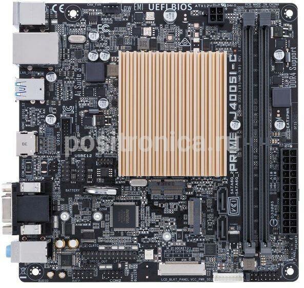 Материнская плата Asus PRIME J4005I-C, mini-ITX