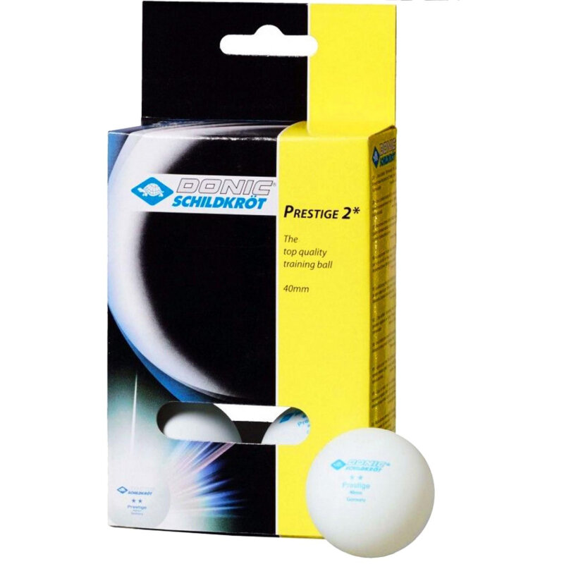 Мяч для настольного тенниса DONIC Prestige 2 набор 6 шт. белый spt0031652