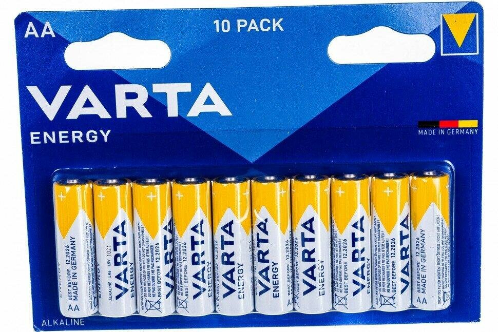 Батарейка Varta AA LR6 Energy Alkaline BL10 , 10шт.