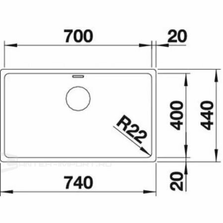 Кухонная мойка под столешницу Blanco Andano Andano 700-U нержавеющая сталь - фотография № 2