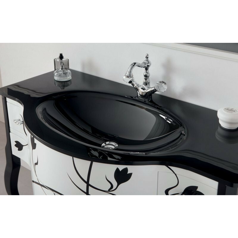 фото Стеклянная раковина-столешница 1050x600x15 Cezares Extra White IS/LA/LD/RO/04