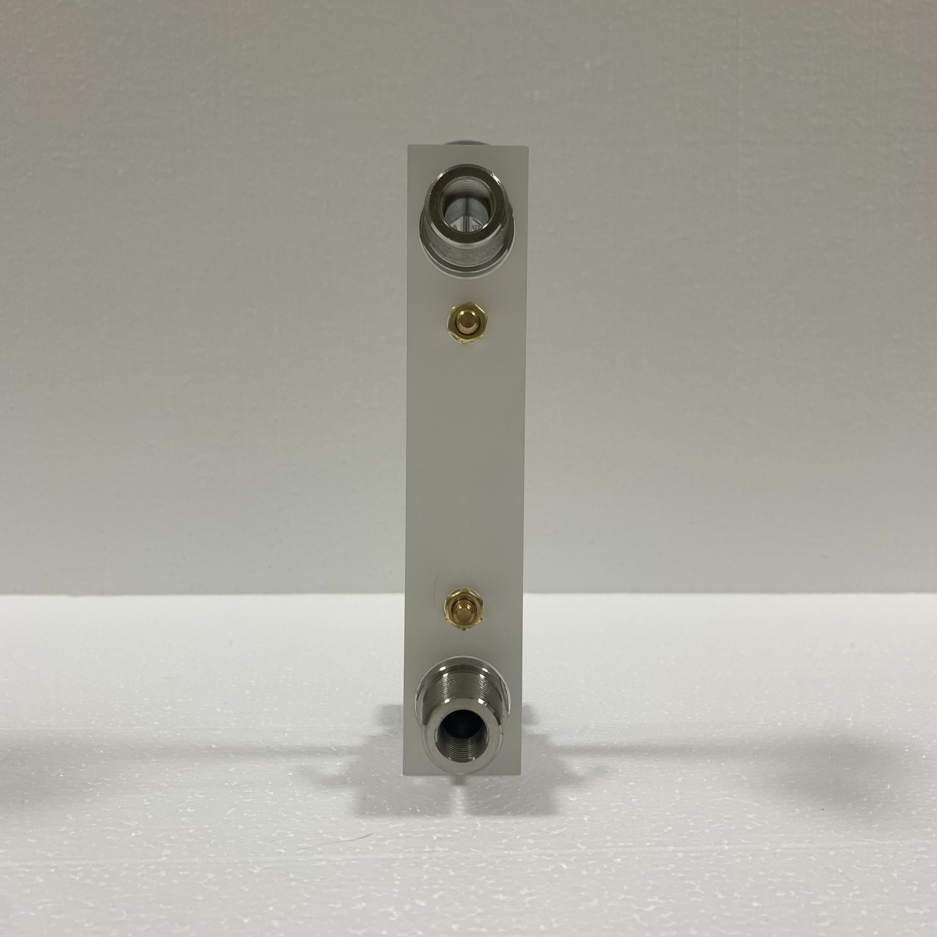 Ротаметр (расходомер) воздуха LZM-15ZT, диапазон измерения 0,25-2,5 м3/ч, акриловый корпус, фитинги нержавеющая сталь, с регулятором расхода - фотография № 6