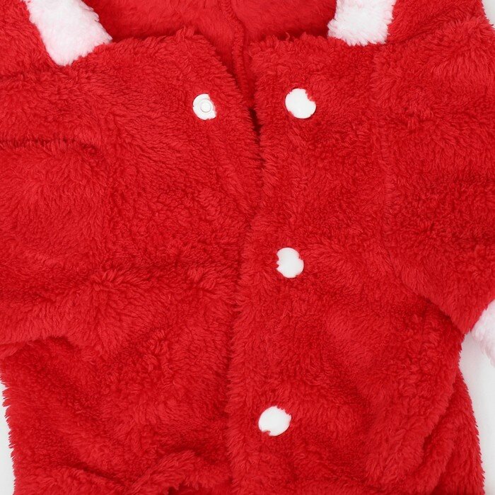 Новогодний костюм "Олень", L (ДС 30 , ОГ 42 см), красный - фотография № 7