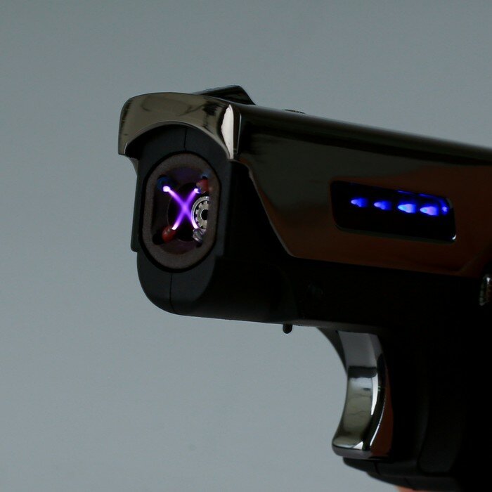 Зажигалка электронная "Пистолет", дуговая, индикатор заряда, USB, 8.3 х 4.1 х 1.8 см 9398541 - фотография № 4