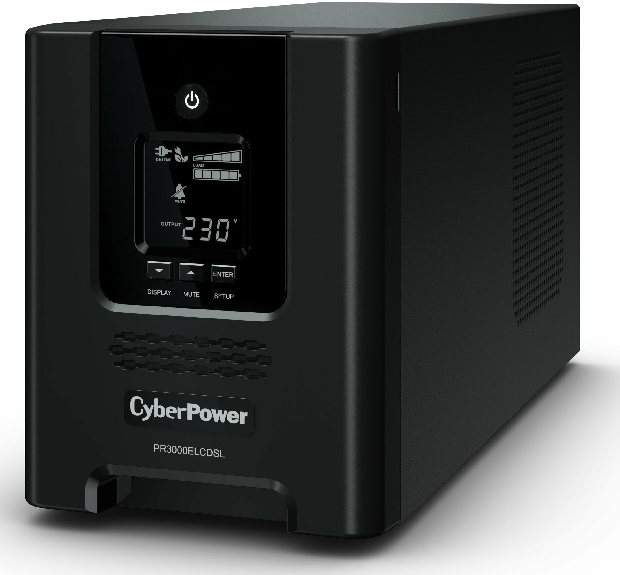 CyberPower  CyberPower PR3000ELCDSL, Line-Interactive, 3000VA/2700W, 8 IEC-320 13, 1 IEC C19 , USB&Serial, SNMPslot, LCD , Black, 0.60.30.4., 29.6. UPS Line-Interactive CyberPower PR3000ELCDSL 3000VA/2700W USB/RS-232/EPO/SNMPslot (8