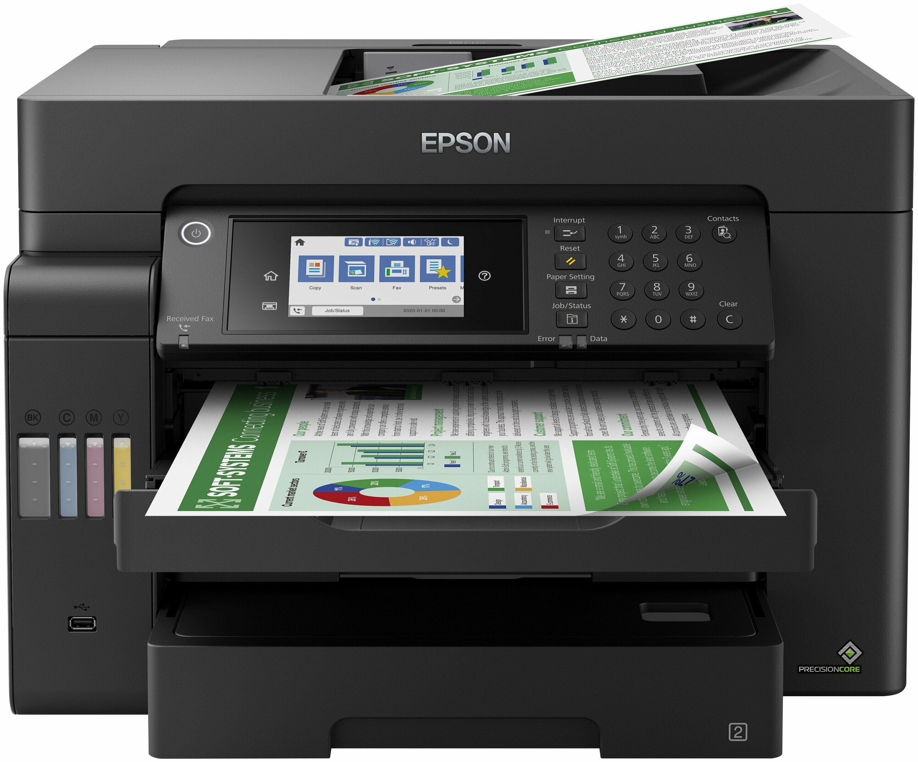 МФУ струйное Epson L15160, цветн., A3, черный