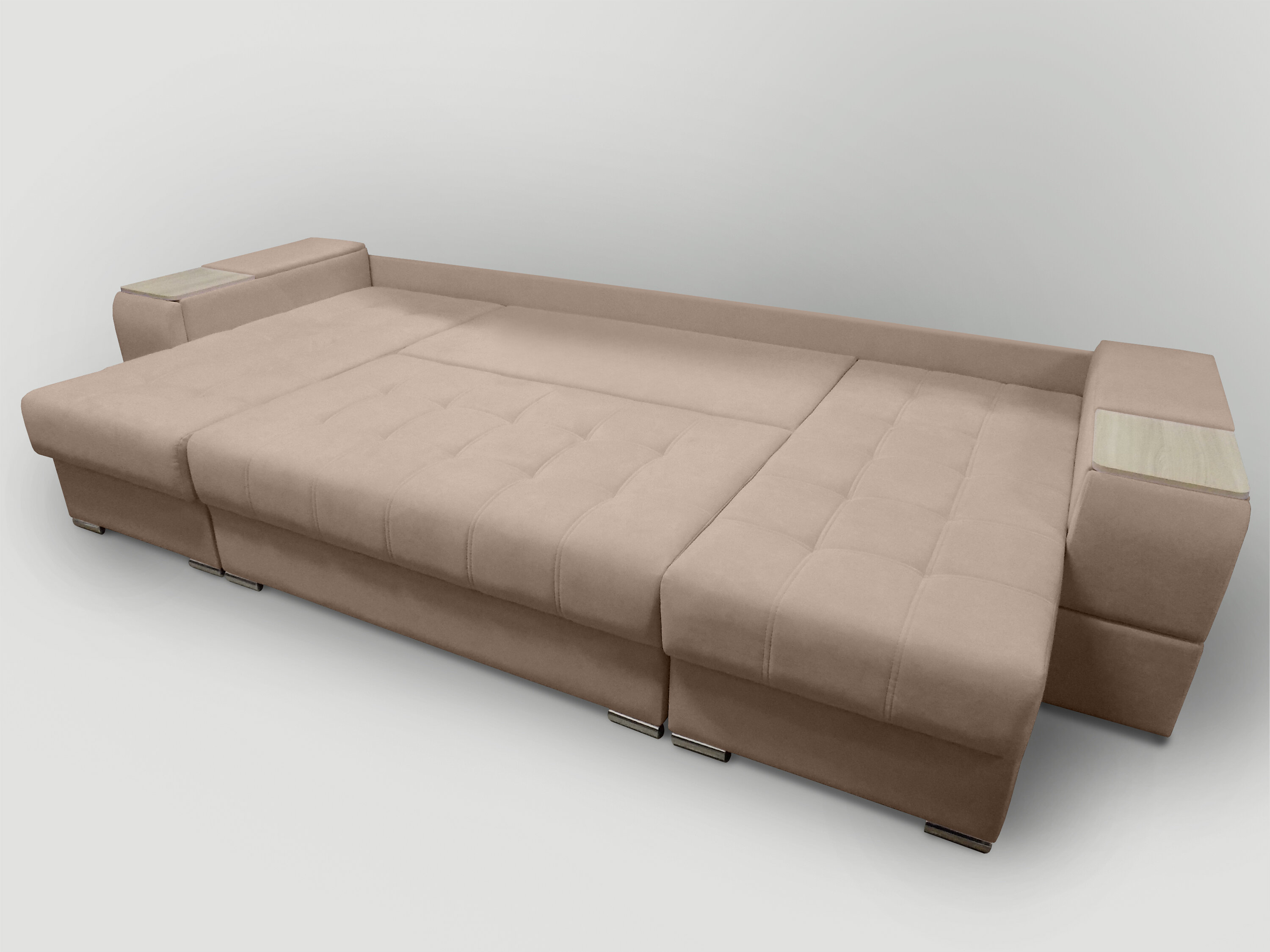П-образный диван "Риф" Teddy 008 (накладки Сосна) - фотография № 5