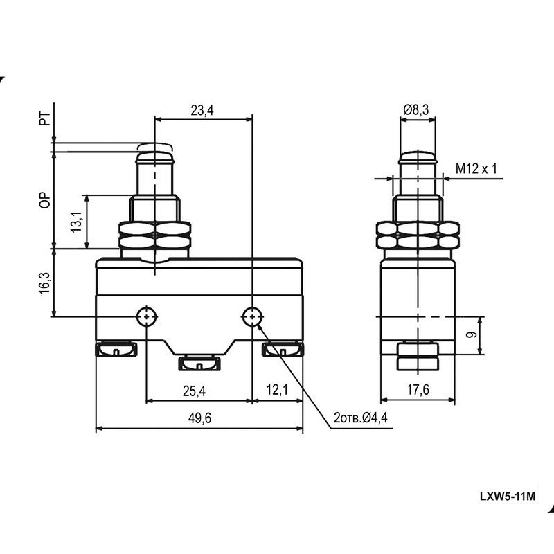 LXW5-11M 15A/250VAC Микропереключатель LXW5 - фотография № 2