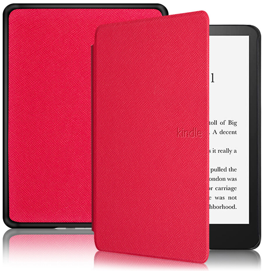 Электронная книга Amazon Kindle PaperWhite 2021 16Gb black Ad-Supported Denim с обложкой ReaderONE PaperWhite 2021 Red