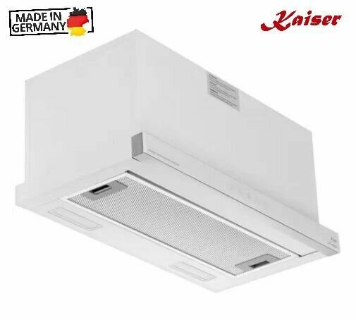 Встраиваемая вытяжка 60 см Kaiser White Glass EA 644 W Eco белая - фотография № 4