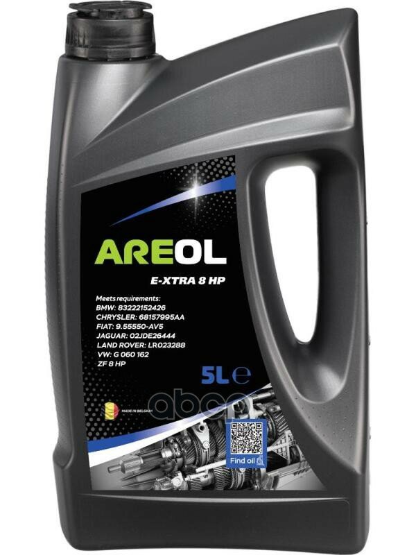 фото Areol E -Xtra 8 Hp (5L)_Масло Трансм. Для Акпп!Синт.зелен.,Аналог Febi 39095Zf 8 Hp,Bmw 83222152426 AREOL арт. AR154