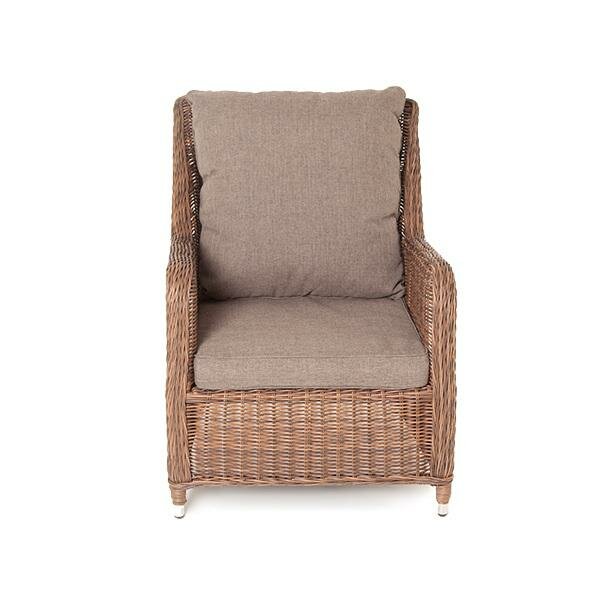 Кресло 4SIS "Гляссе" кресло плетеное из искусственого ротанга, цвет коричневый арт. YH-C1579W-2 brown - фотография № 2