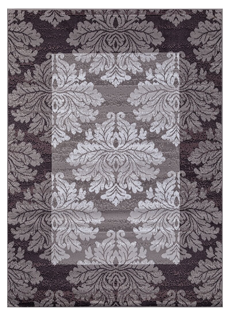 Ковер SILVER d213 GRAY-PURPLE Прямоугольник 1,8*2,5 м - фотография № 1