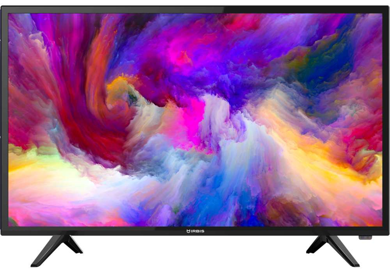 Irbis Телевизор жк IRBIS 32H1 T 083B, 32", 1366x768, 16:9,Tuner (DVB-T2/DVB-C/PAL/SECAM), Input (AV RCA, USB, HDMIx3, YPbPr, VGA, PC audio, CI+), Output (3,5 mm, Coaxial), Black
