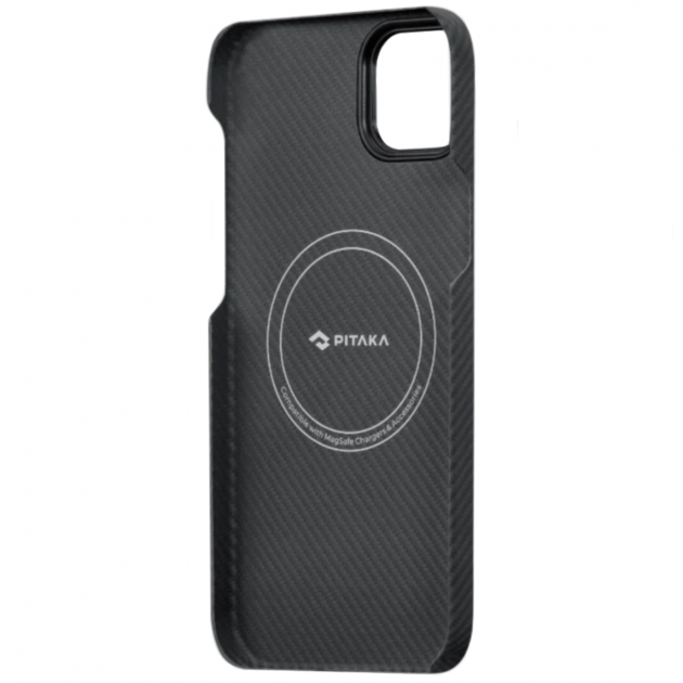 Чехол-накладка {KI1401PMA} Pitaka MagEZ Case 3 for iPhone 14 Pro Max 6.7" Black/Grey Twill