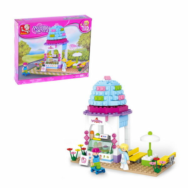 Конструктор "Розовая мечта: кафе-мороженое", 205 деталей