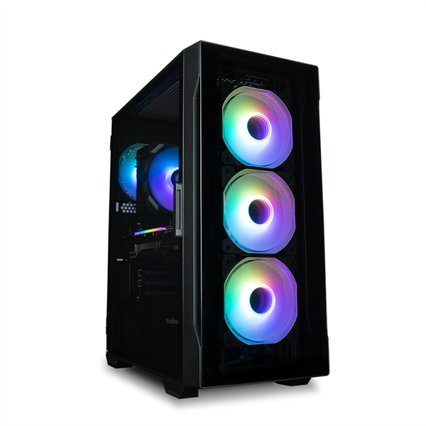 Корпус Zalman ATX BLACK FRONT TG WINDOW 2x3.5" 3x2.5" 1xUSB2.0 2xUSB3.0 FRONT 3x120mm RGB REAR 1x120mm RGB