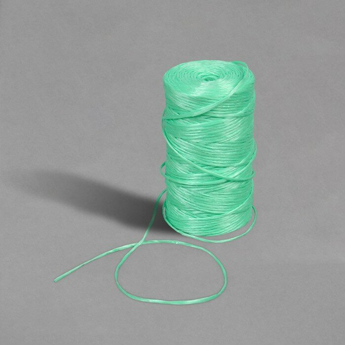 фото Шпагат для подвязки растений, 200 м, 1000 текс, полипропилен, зелёный, Greengo