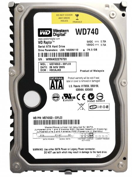   Western Digital WD740GD 74,3Gb SATA 3,5" HDD