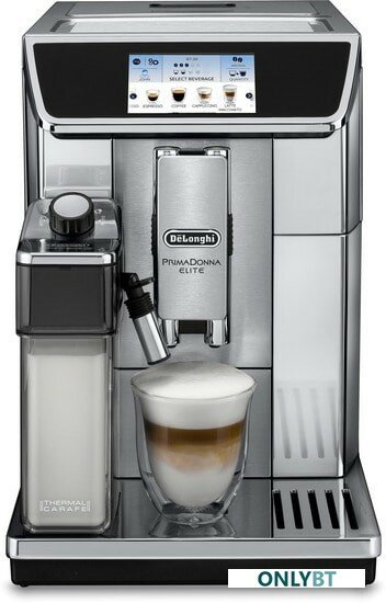 Кофемашина De'Longhi PrimaDonna Elite ECAM 650.75.MS, нержавеющая сталь/черный