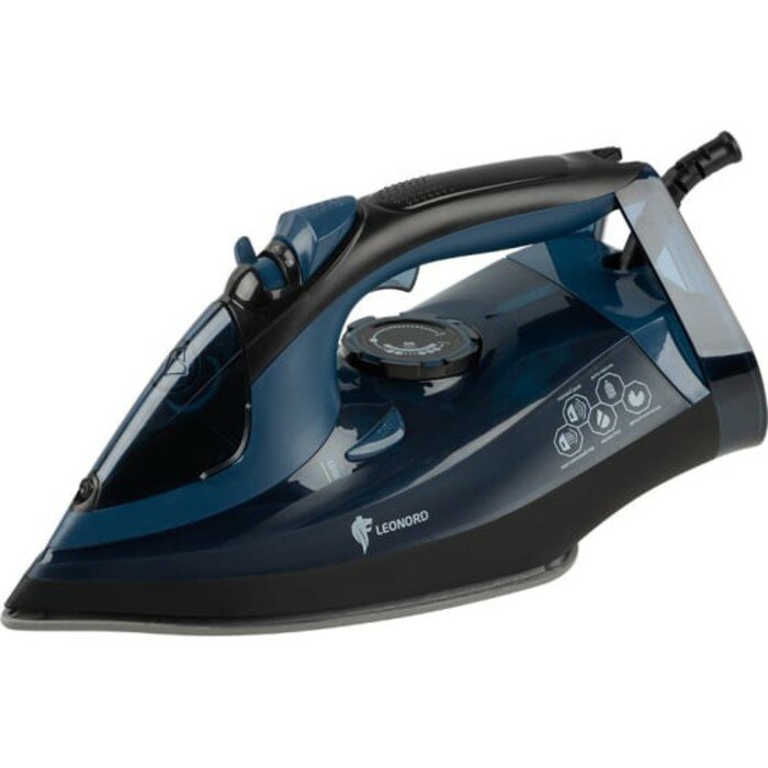 фото Утюг Leonord LE-1801, 3000 Вт, керамическая подошва, 28 г/мин, 350 мл, чёрно-синий