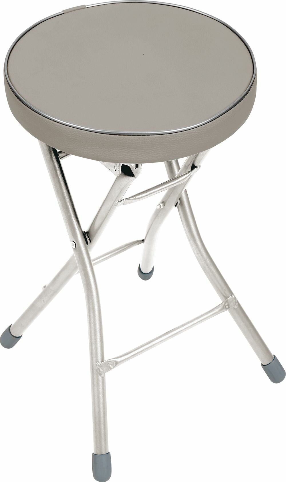 фото Табурет складной НИКА ТБСК1/2 круглое сиденье, светло-серый