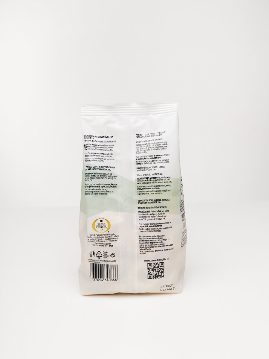 Набор 3 упаковки сушки Таралли из Италии с семенами фенхеля -750GR - фотография № 2