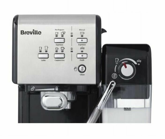 Кофемашина Breville Prima Latte II, черная / VCF108X - фотография № 4