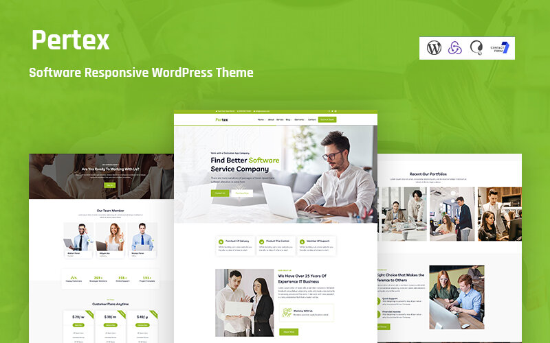 Шаблон Wordpress Pertex ﾖ Software Responsive Theme WordPress