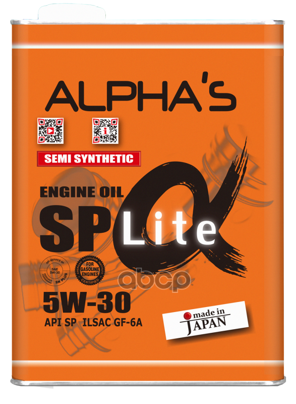 ALPHA'S Alphas Sp 5w30 Lite 4л Масло Моторное
