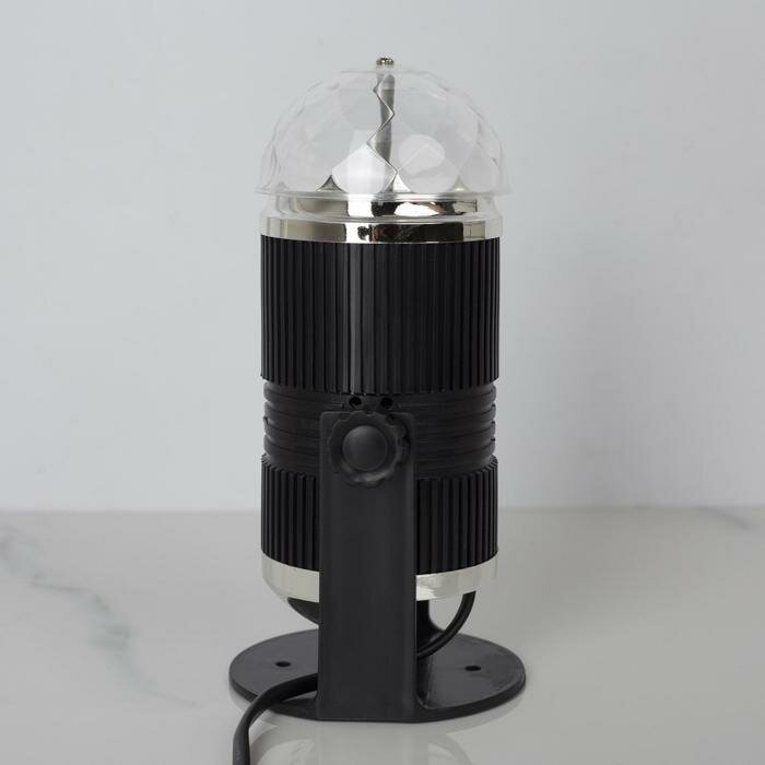 Световой прибор хрустальный шар, 3 LED, 3 Вт, 220V, реагирует на звук - фотография № 3