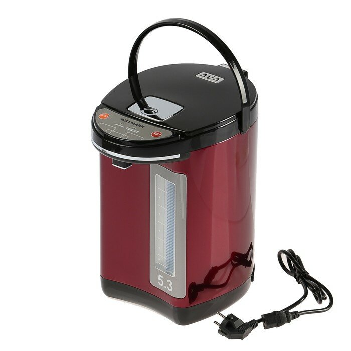 фото Термопот WILLMARK WAP-502KL, 5.3 л, 900 Вт, вишневый