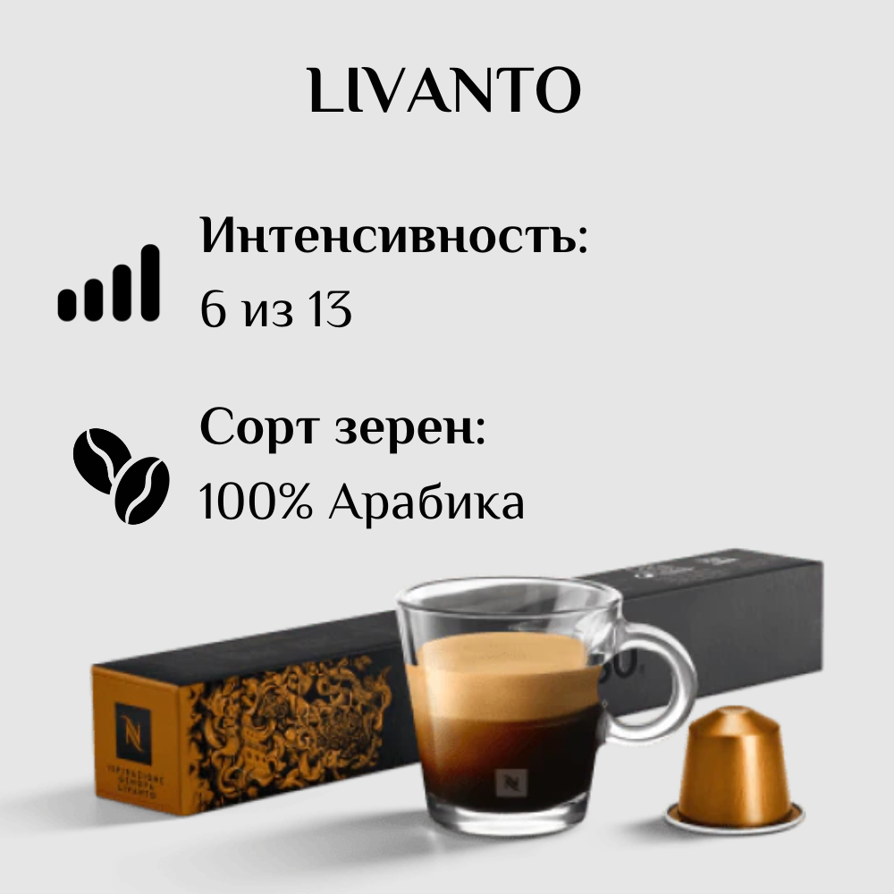 Капсулы для кофемашины Nespresso Original LIVANTO 100 штук - фотография № 3