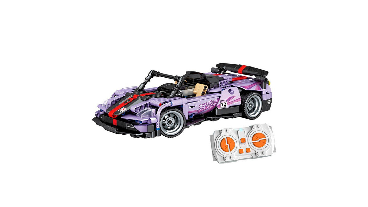 Конструктор серии авто/мото SEMBO BLOCK 701908, спортивная машина на пульте управления, 480 деталей