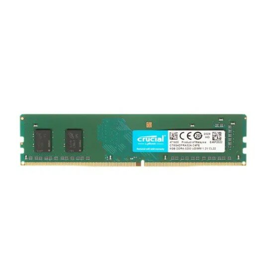 Оперативная память Crucial 8 ГБ DDR4 3200 МГц SODIMM CL22 CT8G4DFRA32A