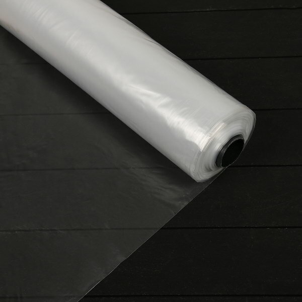 Плёнка полиэтиленовая, толщина 60 мкм, 100 x 3 м, рукав - фотография № 2