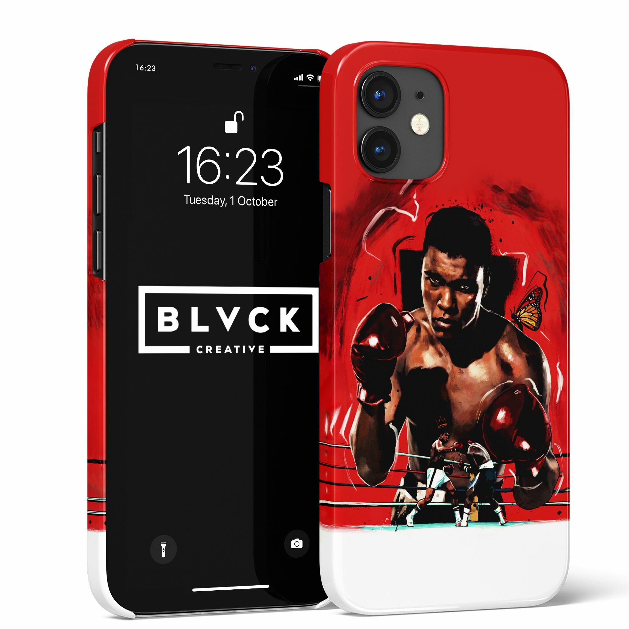 фото Чехол для IPhone 14 с рисунком "Muhammad Ali Мухаммед Али "