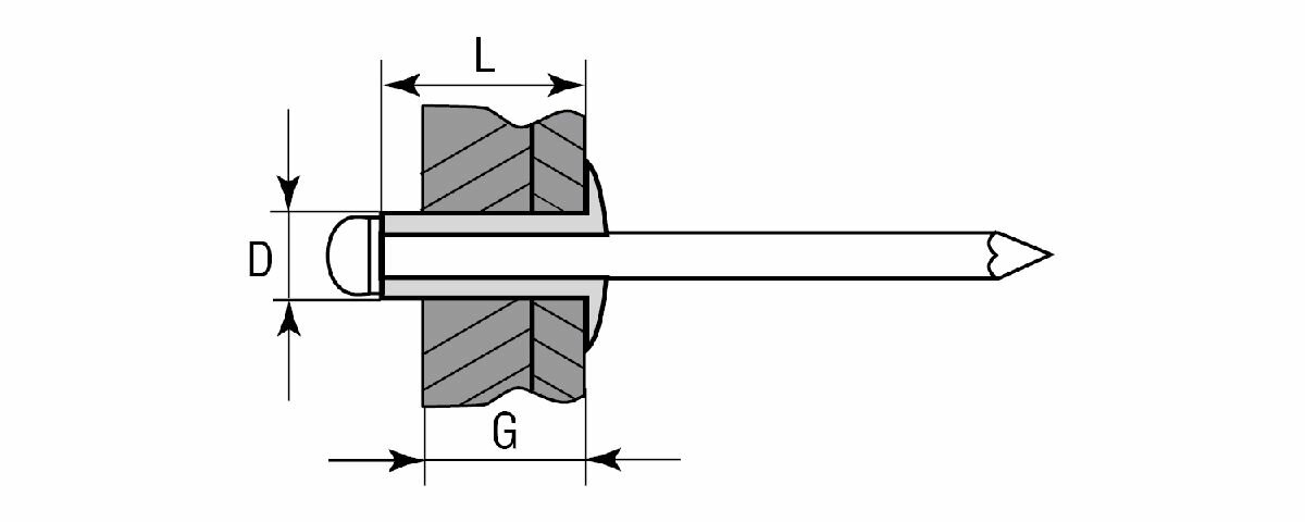 Алюминиевые заклепки ЗУБР 3.2 x 20 мм (Al5052) 500 шт. (31305-32-20)