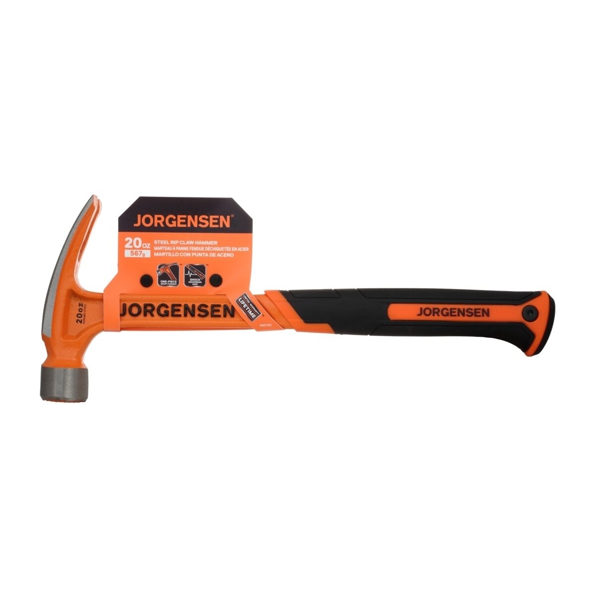 Молоток-гвоздодёр Jorgensen Steel Claw Hammer 567 гр 60102