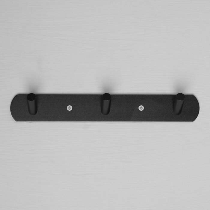 Вешалка с тремя крючками CAPPIO VC101, цвет черный - фотография № 3