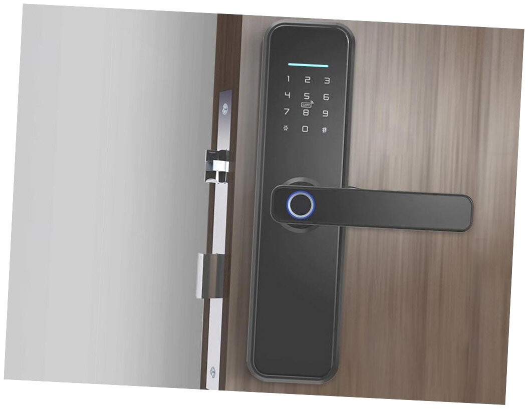 HD-ком Tuya-Wi-Fi (СЛ-811) (K8852418S) - биометрический Wi-Fiарт замок на дверь (металлический корпус русскоязычное приложение Tuya)