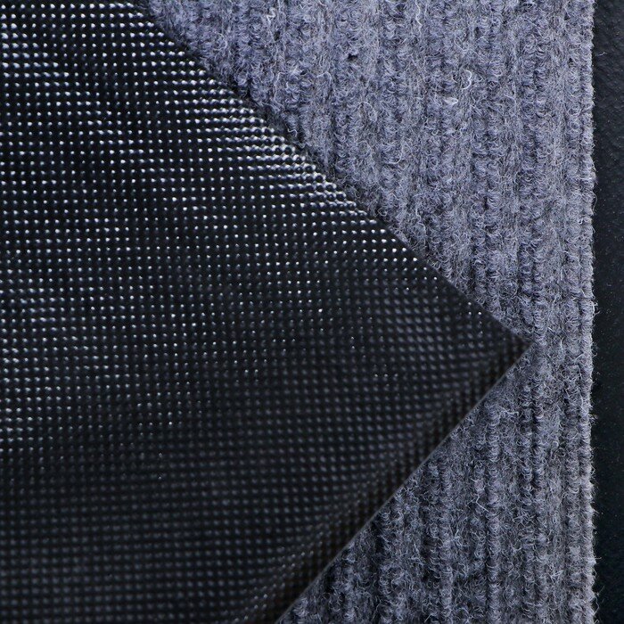 Коврик придверный влаговпитывающий, ребристый, «Стандарт», 40×60 см, цвет серый - фотография № 4