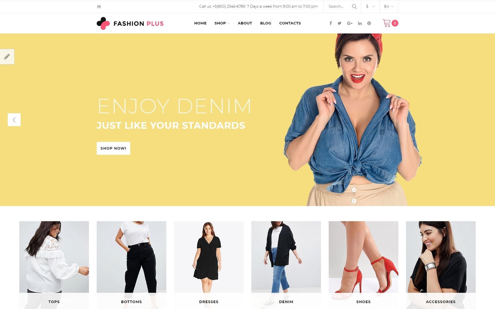 Fashion - Clothing Store Шаблон OpenCart