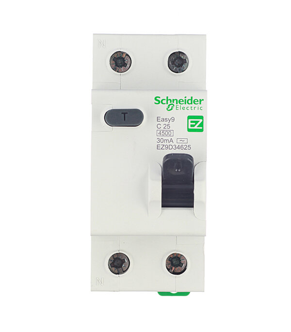 Автомат дифференциальный Schneider Electric Easy9 (EZ9D34625) 25А 30 мА 1P+N тип АС 4,5 кА