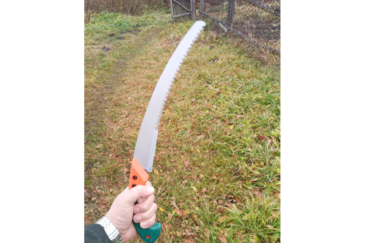 Садовая ножовка SKRAB 350мм/6TPI изогнутая в чехле 28333 - фотография № 10