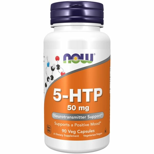 5-HTP L-5-гидрокситриптофан Now/Нау капсулы 440мг 90шт