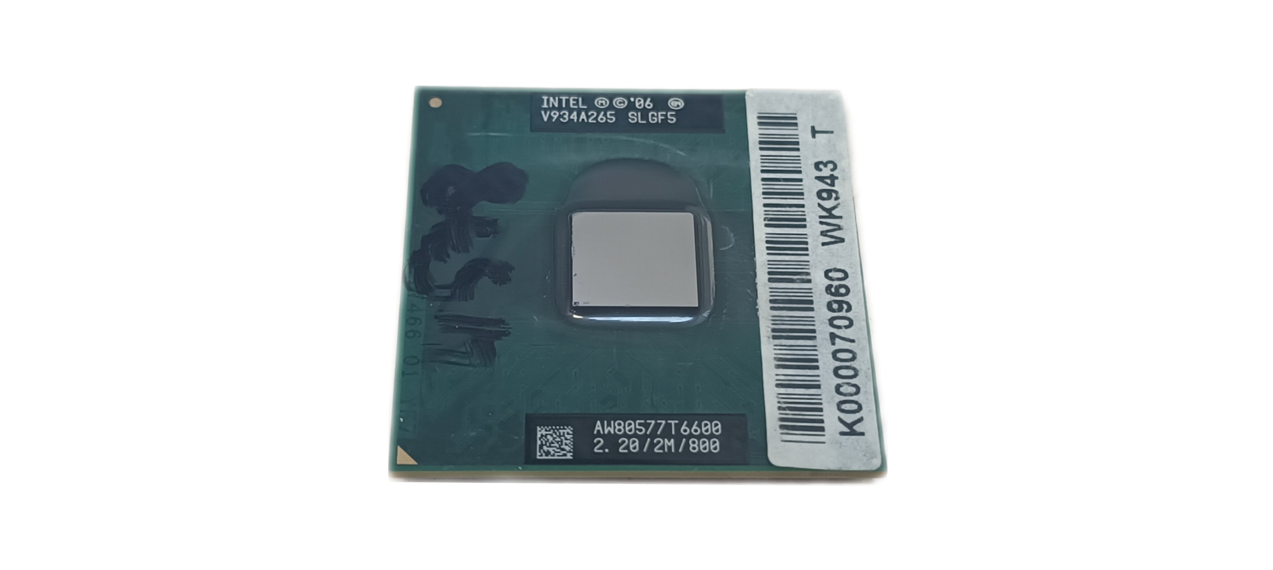 Процессор для ноутбука Intel Core 2 Duo T6600 (2M Cache 2.2 GHz 800 MHz) [SLGF5]